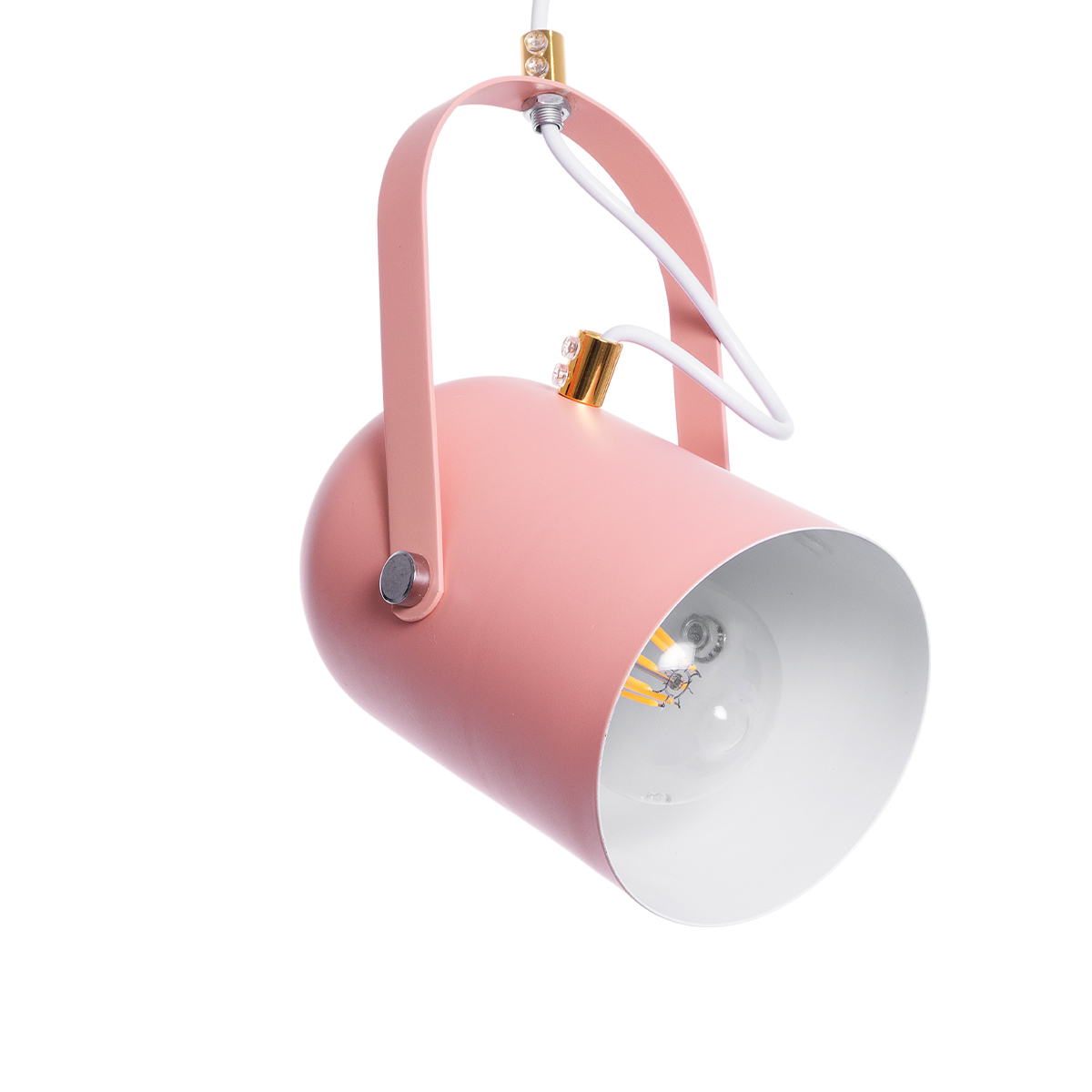 GLOBOSTAR® HAZEL 00929 Μοντέρνο Κρεμαστό Φωτιστικό Οροφής με Ντουί 1 x E27 AC 220-240V IP20 - Ροζ, Άσπρο & Χρυσό - Μ12 x Π12 x Υ27cm 8 GLOBOSTAR® HAZEL 00929 Μοντέρνο Κρεμαστό Φωτιστικό Οροφής με Ντουί 1 x E27 AC 220-240V IP20 - Ροζ, Άσπρο & Χρυσό - Μ12 x Π12 x Υ27cm - Image 6