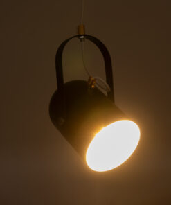 Alternative view of GLOBOSTAR® HAZEL 00930 Μοντέρνο Κρεμαστό Φωτιστικό Οροφής με Ντουί 1 x E27 AC 220-240V IP20 - Μαύρο, Άσπρο & Χρυσό - Μ12 x Π12 x Υ27cm