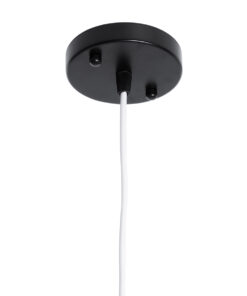 GLOBOSTAR® HAZEL 00930 Μοντέρνο Κρεμαστό Φωτιστικό Οροφής με Ντουί 1 x E27 AC 220-240V IP20 - Μαύρο, Άσπρο & Χρυσό - Μ12 x Π12 x Υ27cm 18 00930 9