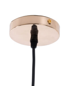 GLOBOSTAR® JAVER 00933 Vintage Κρεμαστό Φωτιστικό Οροφής με Ντουί 1 x E27 AC 220-240V IP20 - Διάφανο & Χάλκινο - Μ24.5 x Π24.5 x Υ25cm 18 00933 9