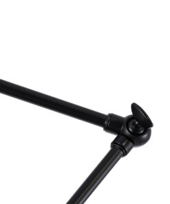 GloboStar® LOTUS 00939 Μοντέρνο Φωτιστικό Οροφής Καμπάνα Μονόφωτο 1 x E27 IP20 Μαύρο & Λευκό Μέταλλο - Μ30 x Π30 x Υ21cm 17 00939 7