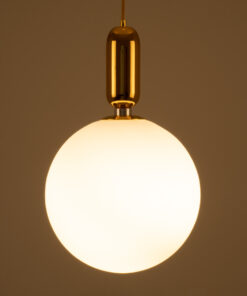 Alternative view of GLOBOSTAR® MAVERICK 00940 Μοντέρνο Κρεμαστό Φωτιστικό Οροφής με Ντουί 1 x E27 AC 220-240V IP20 - Χρυσό & Λευκό - Μ30 x Π30 x Υ48cm