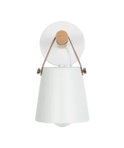 GLOBOSTAR® AMY 00946 Μοντέρνο Φωτιστικό Τοίχου - Απλίκα με Ντουί 1 x E27 AC 220-240V IP20 - Άσπρο & Μπεζ - Μ13 x Π22 x Y25.5cm 10 00946 3