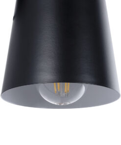 GLOBOSTAR® AMY 00947 Μοντέρνο Φωτιστικό Τοίχου - Απλίκα με Ντουί 1 x E27 AC 220-240V IP20 - Μαύρο & Μπεζ - Μ13 x Π22 x Υ25.5cm 14 00947 7