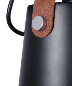 GLOBOSTAR® AMY 00947 Μοντέρνο Φωτιστικό Τοίχου - Απλίκα με Ντουί 1 x E27 AC 220-240V IP20 - Μαύρο & Μπεζ - Μ13 x Π22 x Υ25.5cm 15 00947 8