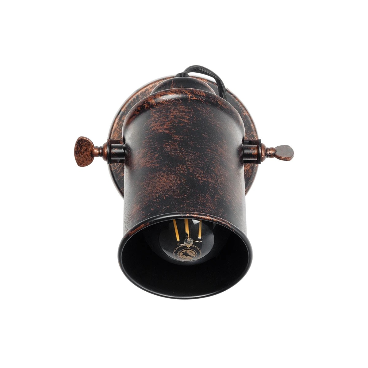 GLOBOSTAR® JAKE 00949 Μοντέρνο Φωτιστικό Τοίχου - Απλίκα με Ντουί 1 x E27 AC 220-240V IP20 - Χάλκινο Εφέ Σκουριάς - Μ9 x Π21 x Υ16cm 4 GLOBOSTAR® JAKE 00949 Μοντέρνο Φωτιστικό Τοίχου - Απλίκα με Ντουί 1 x E27 AC 220-240V IP20 - Χάλκινο Εφέ Σκουριάς - Μ9 x Π21 x Υ16cm - Image 2