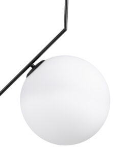 GLOBOSTAR® MONROE 00957 Μοντέρνο Κρεμαστό Φωτιστικό Οροφής με Ντουί 1 x E27 AC 220-240V IP20 - Μαύρο & Λευκό - Μ30 x Π30 x Υ75cm 16 00957 5