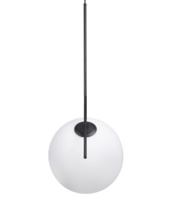 GLOBOSTAR® MONROE 00957 Μοντέρνο Κρεμαστό Φωτιστικό Οροφής με Ντουί 1 x E27 AC 220-240V IP20 - Μαύρο & Λευκό - Μ30 x Π30 x Υ75cm 17 00957 6