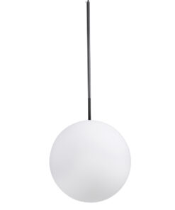 GLOBOSTAR® MONROE 00957 Μοντέρνο Κρεμαστό Φωτιστικό Οροφής με Ντουί 1 x E27 AC 220-240V IP20 - Μαύρο & Λευκό - Μ30 x Π30 x Υ75cm 19 00957 8