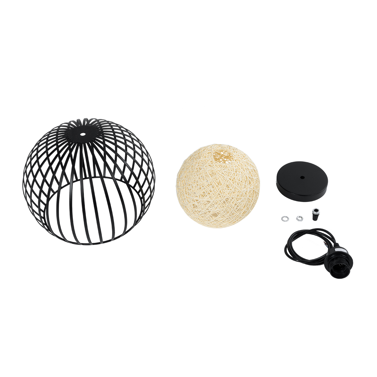 GLOBOSTAR® CARTER 00960 Μοντέρνο Κρεμαστό Φωτιστικό Οροφής με Ντουί 1 x E27 AC 220-240V IP20 - Μαύρο & Μπεζ - Μ28 x Π28 x Υ23cm 11 GLOBOSTAR® CARTER 00960 Μοντέρνο Κρεμαστό Φωτιστικό Οροφής με Ντουί 1 x E27 AC 220-240V IP20 - Μαύρο & Μπεζ - Μ28 x Π28 x Υ23cm - Image 9