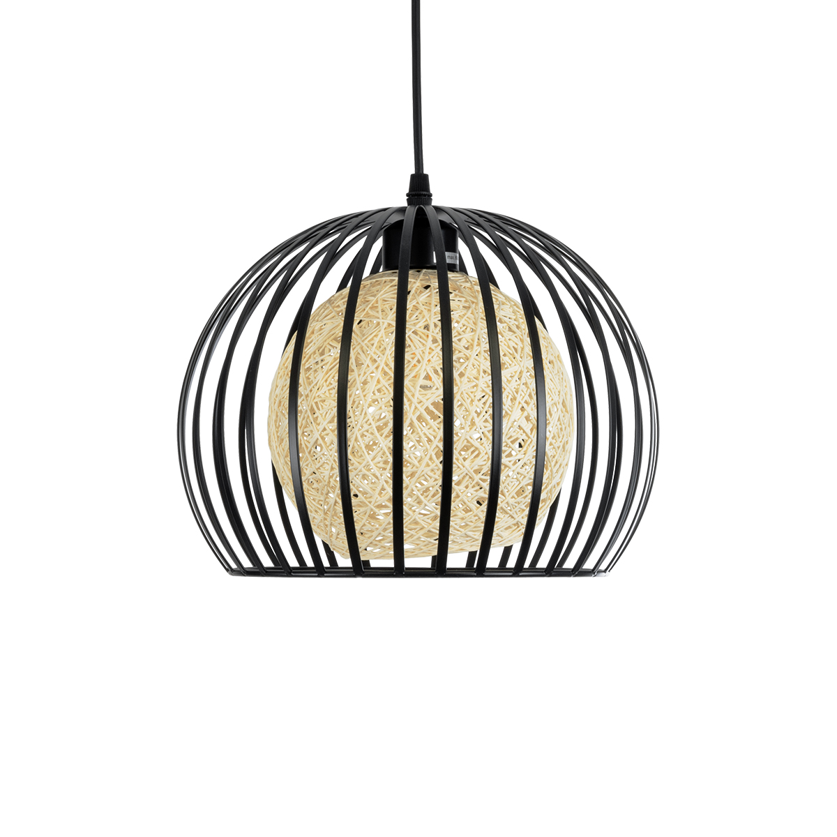 GLOBOSTAR® CARTER 00960 Μοντέρνο Κρεμαστό Φωτιστικό Οροφής με Ντουί 1 x E27 AC 220-240V IP20 - Μαύρο & Μπεζ - Μ28 x Π28 x Υ23cm 6 GLOBOSTAR® CARTER 00960 Μοντέρνο Κρεμαστό Φωτιστικό Οροφής με Ντουί 1 x E27 AC 220-240V IP20 - Μαύρο & Μπεζ - Μ28 x Π28 x Υ23cm - Image 4