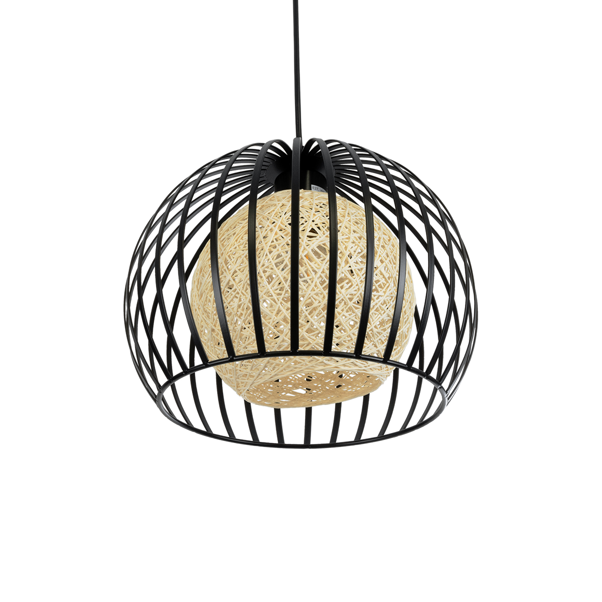 GLOBOSTAR® CARTER 00960 Μοντέρνο Κρεμαστό Φωτιστικό Οροφής με Ντουί 1 x E27 AC 220-240V IP20 - Μαύρο & Μπεζ - Μ28 x Π28 x Υ23cm 7 GLOBOSTAR® CARTER 00960 Μοντέρνο Κρεμαστό Φωτιστικό Οροφής με Ντουί 1 x E27 AC 220-240V IP20 - Μαύρο & Μπεζ - Μ28 x Π28 x Υ23cm - Image 5