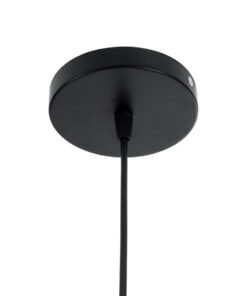 GLOBOSTAR® CARTER 00960 Μοντέρνο Κρεμαστό Φωτιστικό Οροφής με Ντουί 1 x E27 AC 220-240V IP20 - Μαύρο & Μπεζ - Μ28 x Π28 x Υ23cm 18 00960 9