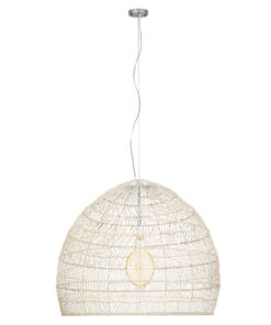 Alternative view of GLOBOSTAR® MALIBU 00965 Boho Κρεμαστό Φωτιστικό Οροφής με Ντουί 1 x E27 AC 220-240V IP20 - Μπεζ - Μ100 x Π100 x Y86cm