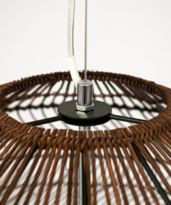 GLOBOSTAR® MALIBU 00967 Boho Κρεμαστό Φωτιστικό Οροφής με Ντουί 1 x E27 AC 220-240V IP20 - Καφέ - Μ100 x Π100 x Y86cm 14 00967 6