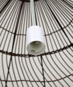 GLOBOSTAR® MALIBU 00967 Boho Κρεμαστό Φωτιστικό Οροφής με Ντουί 1 x E27 AC 220-240V IP20 - Καφέ - Μ100 x Π100 x Y86cm 15 00967 7