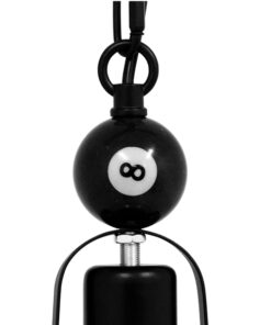 GLOBOSTAR® BILLIARD 00971 Vintage Κρεμαστό Φωτιστικό Οροφής με Ντουί 1 x E27 AC 220-240V IP20 - Mαύρο & Μελί - Μ25 x Π25 x Υ29cm 15 00971 7