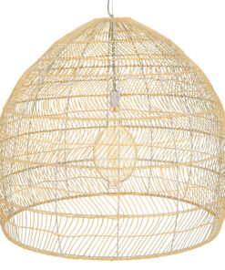 GLOBOSTAR® MALIBU 00974 Boho Κρεμαστό Φωτιστικό Οροφής με Ντουί 1 x E27 AC 220-240V IP20 - Μπεζ - Μ100 x Π100 x Y86cm 13 00974 5