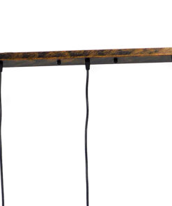 GLOBOSTAR® LITTLE MAN 00979 Μοντέρνο Κρεμαστό Φωτιστικό Οροφής με Ντουί 3 x E27 AC 220-240V IP20 - Χάλκινο - Μ70 x Π10 x Υ105cm 12 00979 6