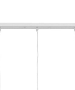 GLOBOSTAR® FIGURE 10000981 Παιδικό Κρεμαστό Φωτιστικό Οροφής με Ντουί 3 x E27 AC 220-240V IP20 - Λευκό - Μ70 x Π10 x Υ105cm 12 00981 06