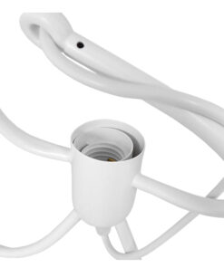 GLOBOSTAR® LITTLE MAN 00981 Μοντέρνο Κρεμαστό Φωτιστικό Οροφής με Ντουί 3 x E27 AC 220-240V IP20 - Λευκό - Μ70 x Π10 x Υ105cm 10 00981 4