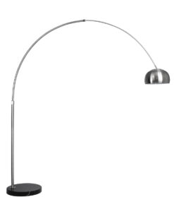 GLOBOSTAR® PRAGUE 00990 Μοντέρνο Επιδαπέδιο Φωτιστικό με Ντουί 1 x E27 AC 220-240V IP20 - Νίκελ Βούρτσας - Μ210 x Π45 x Υ220cm 21 00990 3