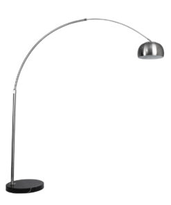 GLOBOSTAR® PRAGUE 00990 Μοντέρνο Επιδαπέδιο Φωτιστικό με Ντουί 1 x E27 AC 220-240V IP20 - Νίκελ Βούρτσας - Μ210 x Π45 x Υ220cm 22 00990 4