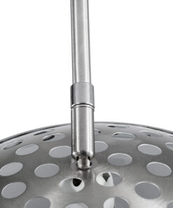 GLOBOSTAR® PRAGUE 00990 Μοντέρνο Επιδαπέδιο Φωτιστικό με Ντουί 1 x E27 AC 220-240V IP20 - Νίκελ Βούρτσας - Μ210 x Π45 x Υ220cm 26 00990 8