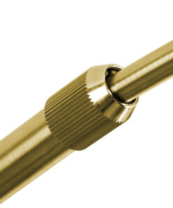 GloboStar® PRAGUE 00991 Μοντέρνο Επιδαπέδιο Φωτιστικό Μονόφωτο 1 x E27 IP20 Χρυσό Μέταλλο με Μαύρο Μάρμαρο - Μ90 x Π29.5 x Υ180cm 25 00991 10