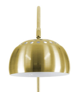 GloboStar® PRAGUE 00991 Μοντέρνο Επιδαπέδιο Φωτιστικό Μονόφωτο 1 x E27 IP20 Χρυσό Μέταλλο με Μαύρο Μάρμαρο - Μ90 x Π29.5 x Υ180cm 21 00991 6