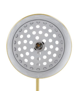 GloboStar® PRAGUE 00991 Μοντέρνο Επιδαπέδιο Φωτιστικό Μονόφωτο 1 x E27 IP20 Χρυσό Μέταλλο με Μαύρο Μάρμαρο - Μ90 x Π29.5 x Υ180cm 23 00991 8