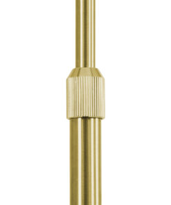 GloboStar® PRAGUE 00991 Μοντέρνο Επιδαπέδιο Φωτιστικό Μονόφωτο 1 x E27 IP20 Χρυσό Μέταλλο με Μαύρο Μάρμαρο - Μ90 x Π29.5 x Υ180cm 24 00991 9