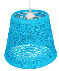 GLOBOSTAR® PLAYROOM 00995 Vintage Κρεμαστό Φωτιστικό Οροφής με Ντουί 1 x E27 AC 220-240V IP20 - Μπλε - Μ32 x Π32 x Υ27cm 9 00995 4