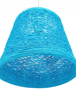 GLOBOSTAR® PLAYROOM 00995 Vintage Κρεμαστό Φωτιστικό Οροφής με Ντουί 1 x E27 AC 220-240V IP20 - Μπλε - Μ32 x Π32 x Υ27cm 10 00995 5