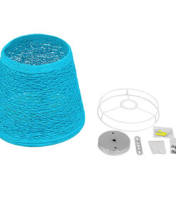 GLOBOSTAR® PLAYROOM 00995 Vintage Κρεμαστό Φωτιστικό Οροφής με Ντουί 1 x E27 AC 220-240V IP20 - Μπλε - Μ32 x Π32 x Υ27cm 11 00995 6