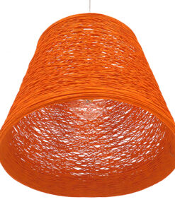 GLOBOSTAR® PLAYROOM 00997 Vintage Κρεμαστό Φωτιστικό Οροφής με Ντουί 1 x E27 AC 220-240V IP20 - Πορτοκαλί - Μ32 x Π32 x Υ27cm 10 00997 5