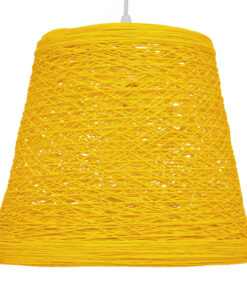 GLOBOSTAR® PLAYROOM 00998 Vintage Κρεμαστό Φωτιστικό Οροφής με Ντουί 1 x E27 AC 220-240V IP20 - Κίτρινο - Μ32 x Π32 x Υ27cm 8 00998 3