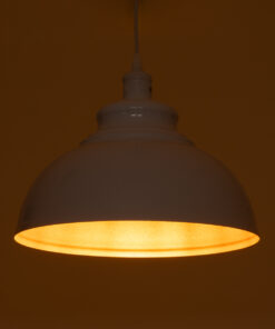 Alternative view of GLOBOSTAR® ANDY 00999 Μοντέρνο Κρεμαστό Φωτιστικό Οροφής με Ντουί 1 x E27 AC 220-240V IP20 - Λευκό & Χρυσό - Μ35 x Π35 x Υ28cm