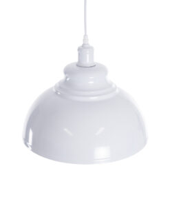 GLOBOSTAR® ANDY 00999 Μοντέρνο Κρεμαστό Φωτιστικό Οροφής με Ντουί 1 x E27 AC 220-240V IP20 - Λευκό & Χρυσό - Μ35 x Π35 x Υ28cm 13 00999 5