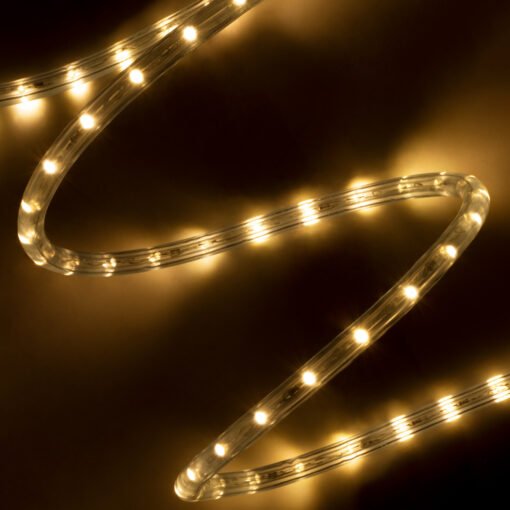GloboStar® GLOBOSTAR® LIGHTUBE 70602 Φωτοσωλήνας LED 3.9W/m 156lm/m 360° DC 220-240V Αδιάβροχο IP65 36 x Diode Chip/m Θερμό Λευκό 2700K Dimmable - Μ100 x Π1.2 x Υ1.2cm - 2 Χρόνια Εγγύηση