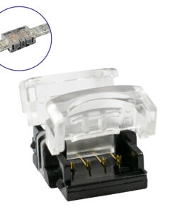 GloboStar® GloboStar® 70723 Αδιάβροχος Ταχυσύνδεσμος Ένωσης IP65 - Strip To Strip Connector για Ένωση 2 x RGB Αδιάβροχες Ταινίες LED Πλάτους 10mm