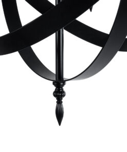 GLOBOSTAR® ESTELLE 01003 Vintage Κρεμαστό Φωτιστικό Οροφής με Ντουί 8 x E14 AC 220-240V IP20 - Μαύρο - Μ65 x Π65 x Y50cm 19 01003 10