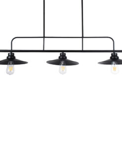 GLOBOSTAR® REGAL 01009 Vintage Φωτιστικό Οροφής με Ντουί 3 x E27 AC 220-240V IP20 - Μαύρο - Μ110 x Π26 x Υ75cm 17 01009 7