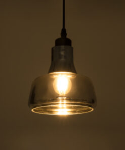 Alternative view of GLOBOSTAR® FEMINE 01011 Μοντέρνο Κρεμαστό Φωτιστικό Οροφής με Ντουί 4 x E27 AC 220-240V IP20 - Γκρι & Μαύρο - Μ70 x Π70 x Y24.5cm - Σετ 4 Τεμαχίων