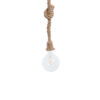 GloboStar® GLOBOSTAR® ROPE 01018 Boho Κρεμαστό Φωτιστικό Οροφής με Ντουί 1 x E27 AC 220-240V IP20 - Μπεζ - Μ3.5 x Π3.5 x Υ200cm