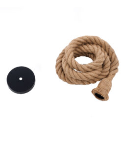 GLOBOSTAR® ROPE 01018 Boho Κρεμαστό Φωτιστικό Οροφής με Ντουί 1 x E27 AC 220-240V IP20 - Μπεζ - Μ3.5 x Π3.5 x Υ200cm 14 01018 8