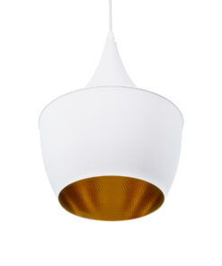 GLOBOSTAR® SHANGHAI 01026-A Μοντέρνο Κρεμαστό Φωτιστικό Οροφής με Ντουί 1 x E27 AC 220-240V IP20 - Λευκό & Χρυσό - Μ24 x Π24 x Υ30cm 16 01026 a 5