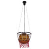 GloboStar® GLOBOSTAR® NBA 01027 Μοντέρνο Κρεμαστό Φωτιστικό Οροφής με Ντουί 1 x E27 AC 220-240V IP20 - Πορτοκαλί - Μ32 x Π32 x Υ58cm