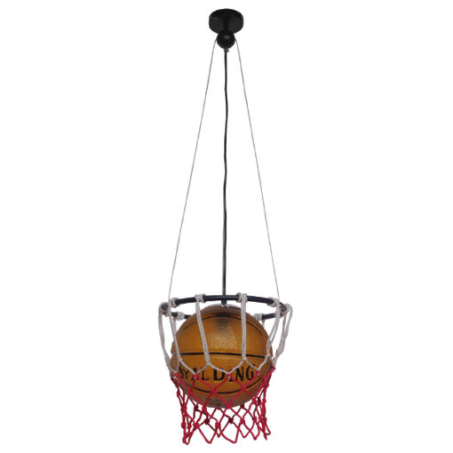 GloboStar® GLOBOSTAR® NBA 01027 Μοντέρνο Κρεμαστό Φωτιστικό Οροφής με Ντουί 1 x E27 AC 220-240V IP20 - Πορτοκαλί - Μ32 x Π32 x Υ58cm