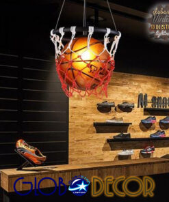 GLOBOSTAR® NBA 01027 Μοντέρνο Κρεμαστό Φωτιστικό Οροφής με Ντουί 1 x E27 AC 220-240V IP20 - Πορτοκαλί - Μ32 x Π32 x Υ58cm 16 01027 10